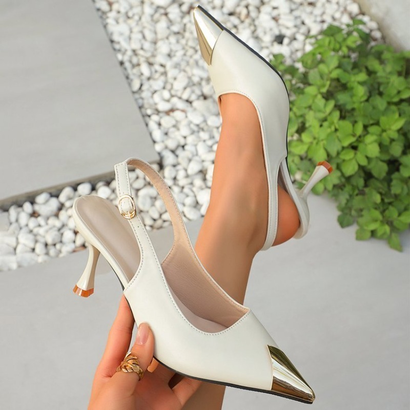 Slingback Heel Formal - Sepatu Slingback Wanita Ujung Runcing Hak