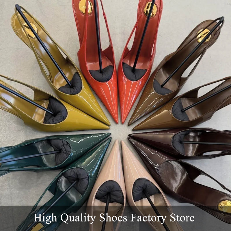 Sepatu Slingback Wanita Kulit  - Slingback Heel Formal ulasan dan harga