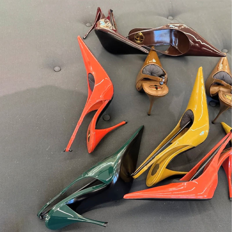 Sepatu Slingback Wanita Kulit  - Slingback Heel Formal ulasan dan harga