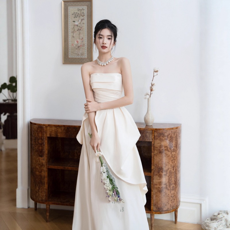 Gaun Pengantin Tanpa Tali Mode - Women'S Formal Wear Wedding ulasan dan harga