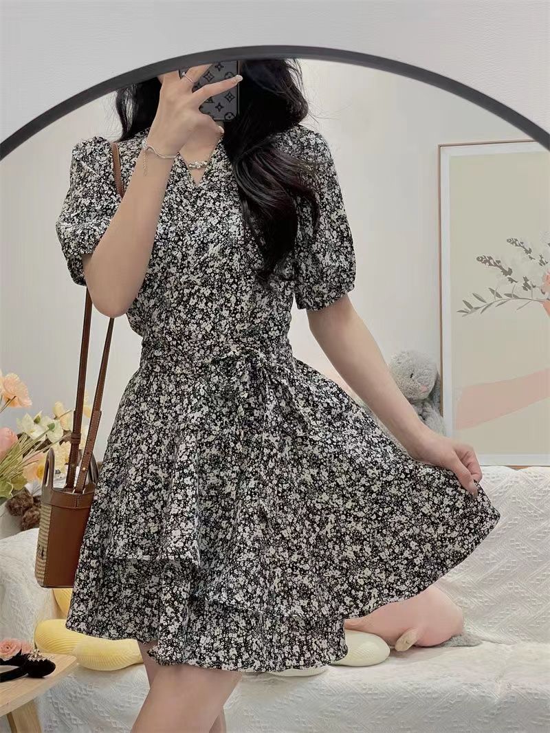 Gaun Wanita Pas Badan Daisy Ke - Wrap Dress Work ulasan dan harga